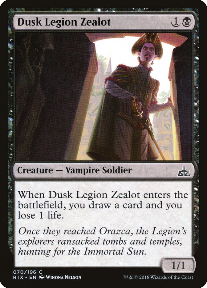 Dusk Legion Zealot [Rivals of Ixalan] | Gamer Loot