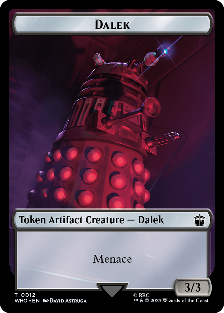 Dalek // Mark of the Rani Double-Sided Token [Doctor Who Tokens] | Gamer Loot