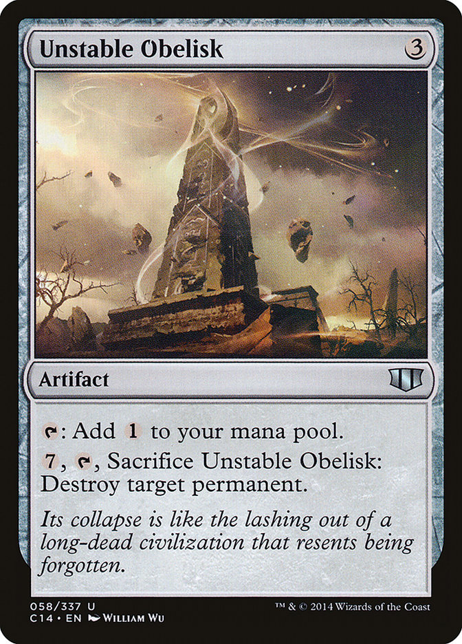 Unstable Obelisk [Commander 2014] | Gamer Loot