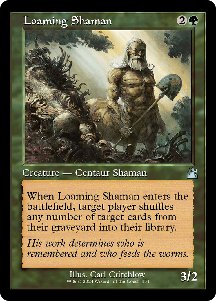 Loaming Shaman (Retro Frame) [Ravnica Remastered] | Gamer Loot