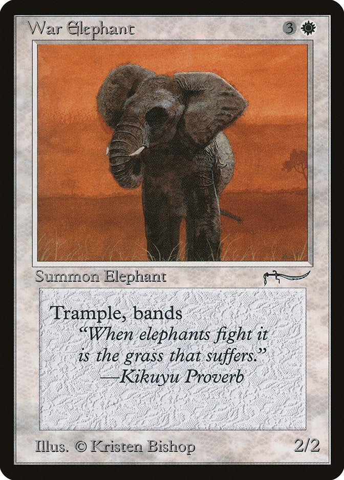 War Elephant (Dark Mana Cost) [Arabian Nights] | Gamer Loot