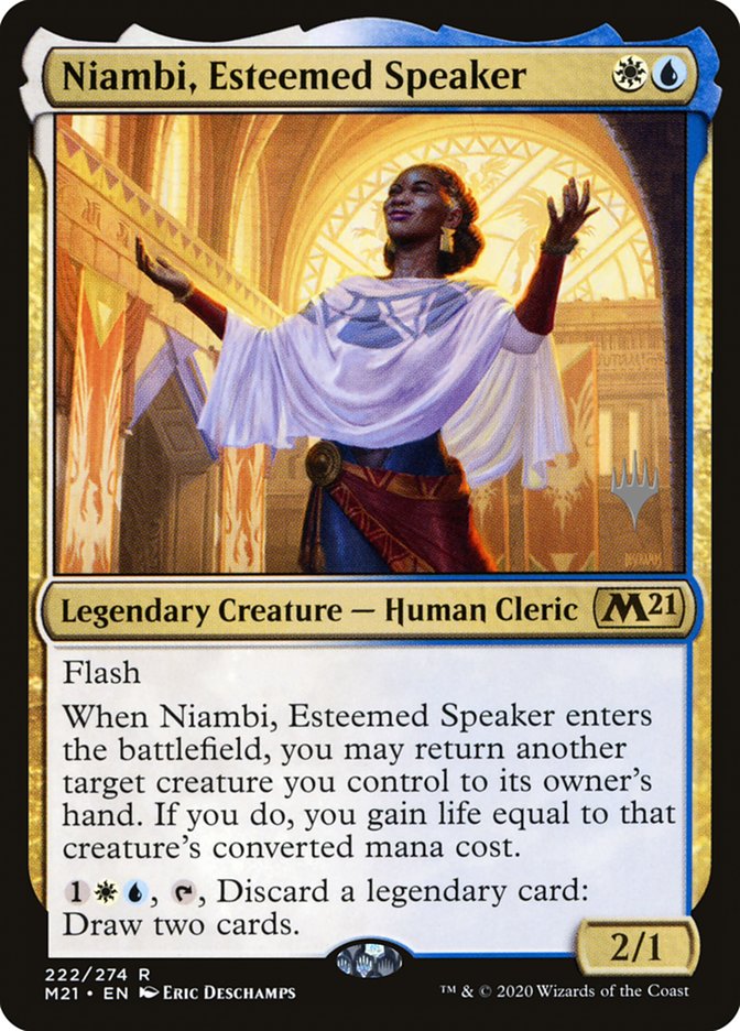 Niambi, Esteemed Speaker (Promo Pack) [Core Set 2021 Promos] | Gamer Loot