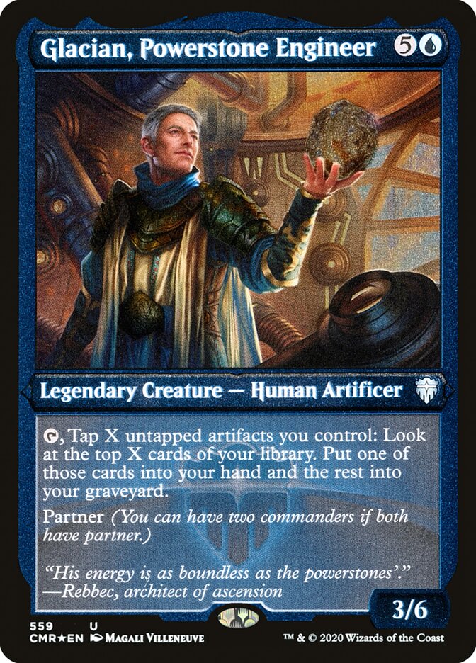 Glacian, Powerstone Engineer (Etched) [Commander Legends] | Gamer Loot