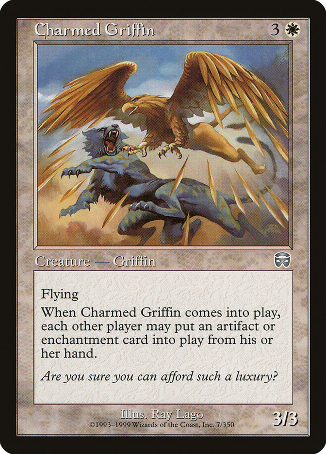 Charmed Griffin [Mercadian Masques] | Gamer Loot