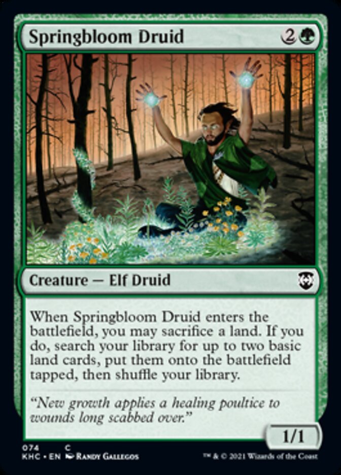 Springbloom Druid [Kaldheim Commander] | Gamer Loot