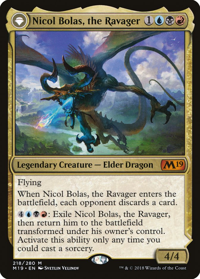 Nicol Bolas, the Ravager // Nicol Bolas, the Arisen [Core Set 2019] | Gamer Loot