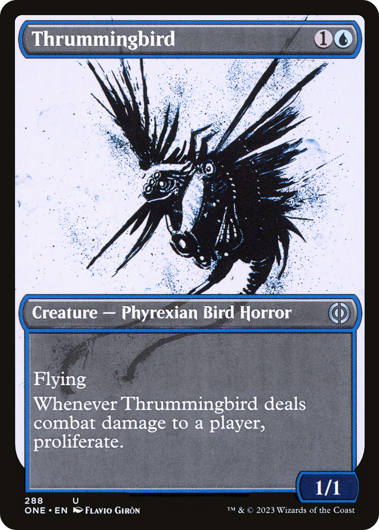 Thrummingbird (Showcase Ichor) [Phyrexia: All Will Be One] | Gamer Loot