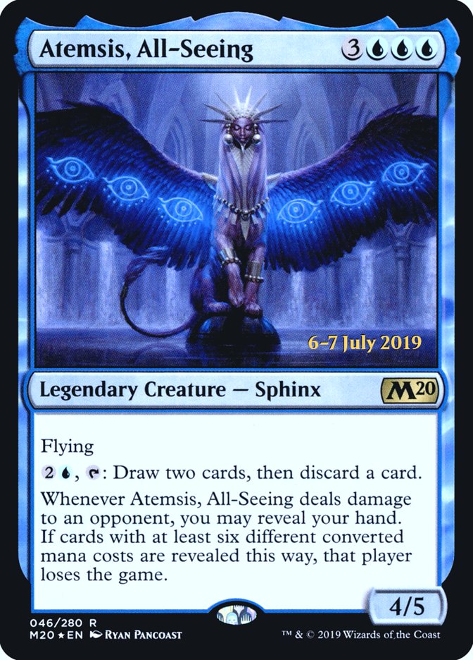 Atemsis, All-Seeing  [Core Set 2020 Prerelease Promos] | Gamer Loot