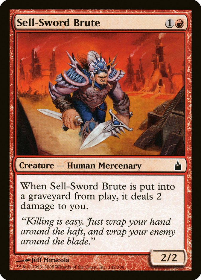 Sell-Sword Brute [Ravnica: City of Guilds] | Gamer Loot