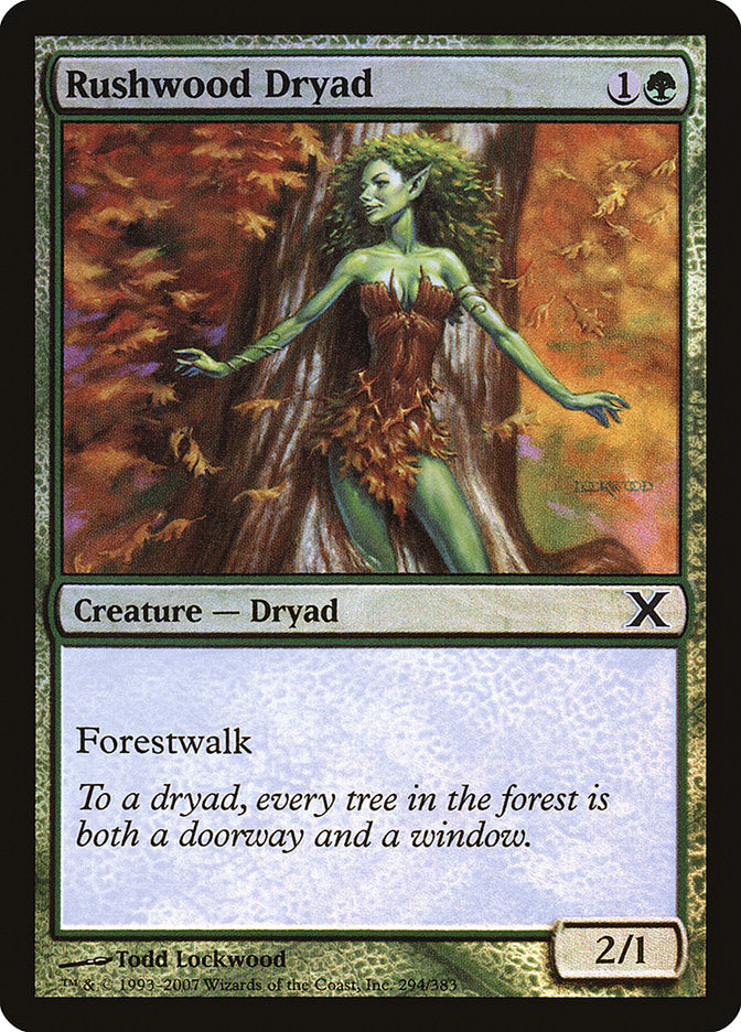 Rushwood Dryad (Premium Foil) [Tenth Edition] | Gamer Loot