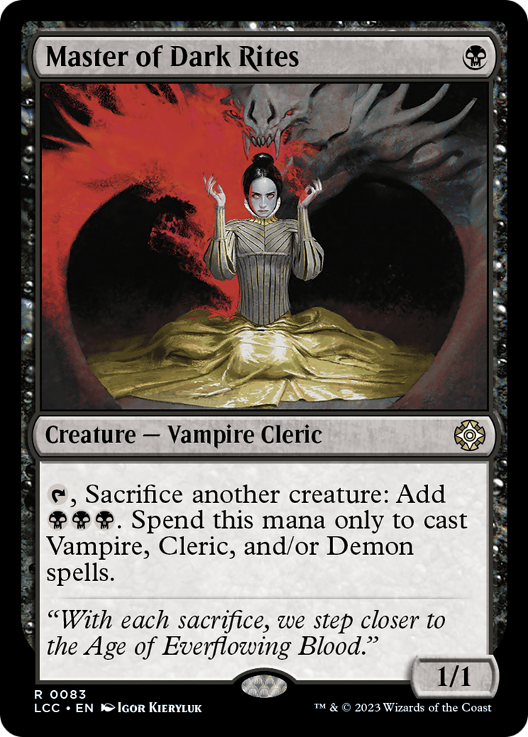 Master of Dark Rites [The Lost Caverns of Ixalan Commander] | Gamer Loot