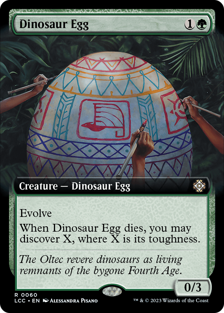 Dinosaur Egg (Extended Art) [The Lost Caverns of Ixalan Commander] | Gamer Loot