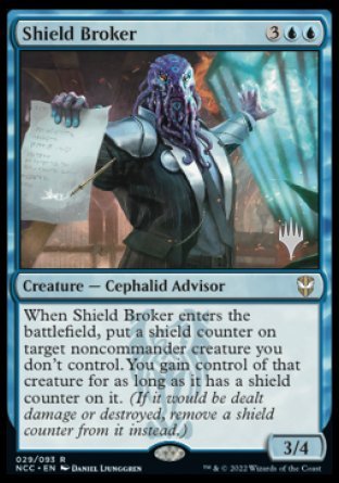Shield Broker (Promo Pack) [Streets of New Capenna Commander Promos] | Gamer Loot