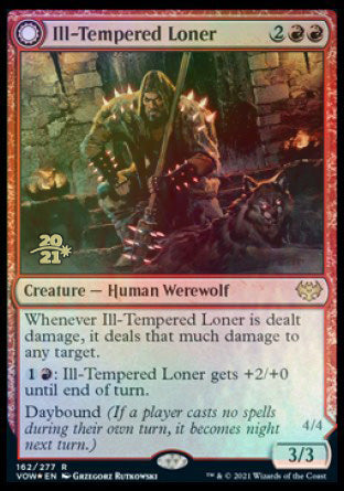 Ill-Tempered Loner // Howlpack Avenger [Innistrad: Crimson Vow Prerelease Promos] | Gamer Loot