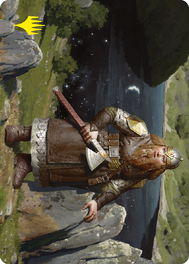 Mirrormere Guardian Art Card (Gold-Stamped Signature) [The Lord of the Rings: Tales of Middle-earth Art Series] | Gamer Loot