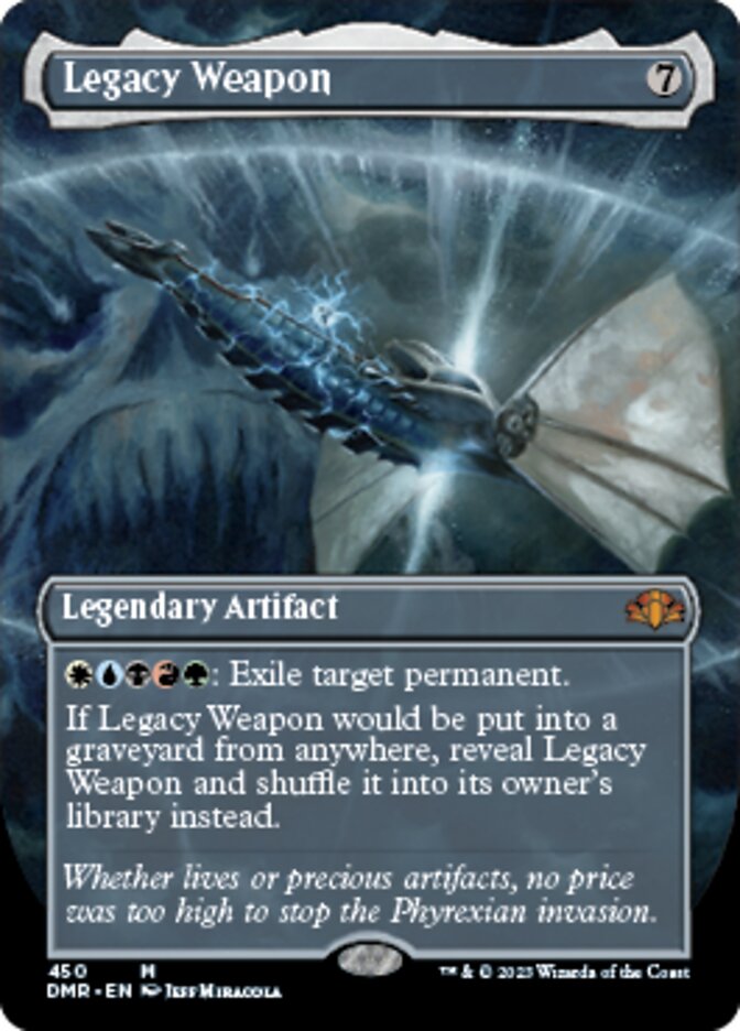 Legacy Weapon (Borderless Alternate Art) [Dominaria Remastered] | Gamer Loot