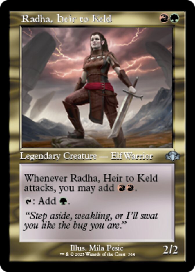 Radha, Heir to Keld (Retro) [Dominaria Remastered] | Gamer Loot