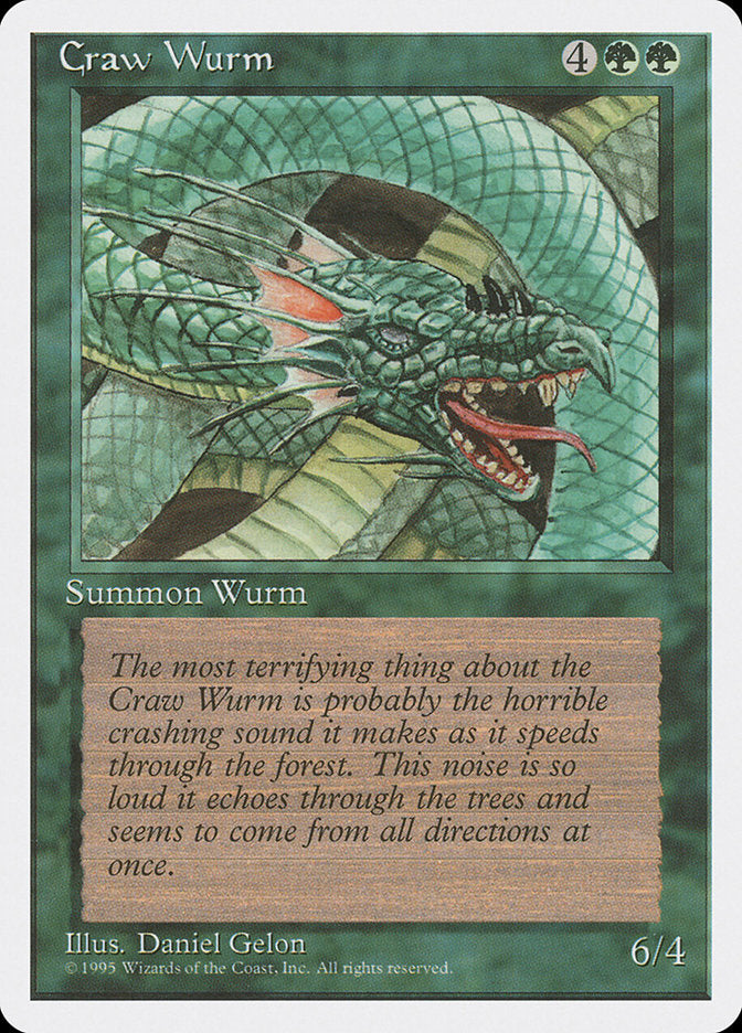 Craw Wurm [Fourth Edition] | Gamer Loot