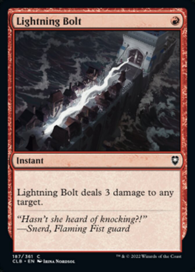 Lightning Bolt [Commander Legends: Battle for Baldur's Gate] | Gamer Loot