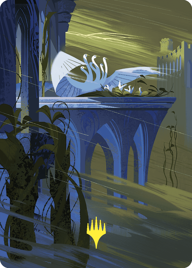 Doubling Season Art Card (Gold-Stamped Planeswalker Symbol) [Wilds of Eldraine Art Series] | Gamer Loot