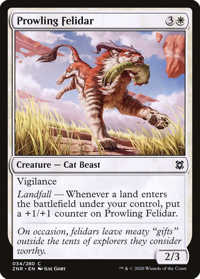 Prowling Felidar [Zendikar Rising] | Gamer Loot