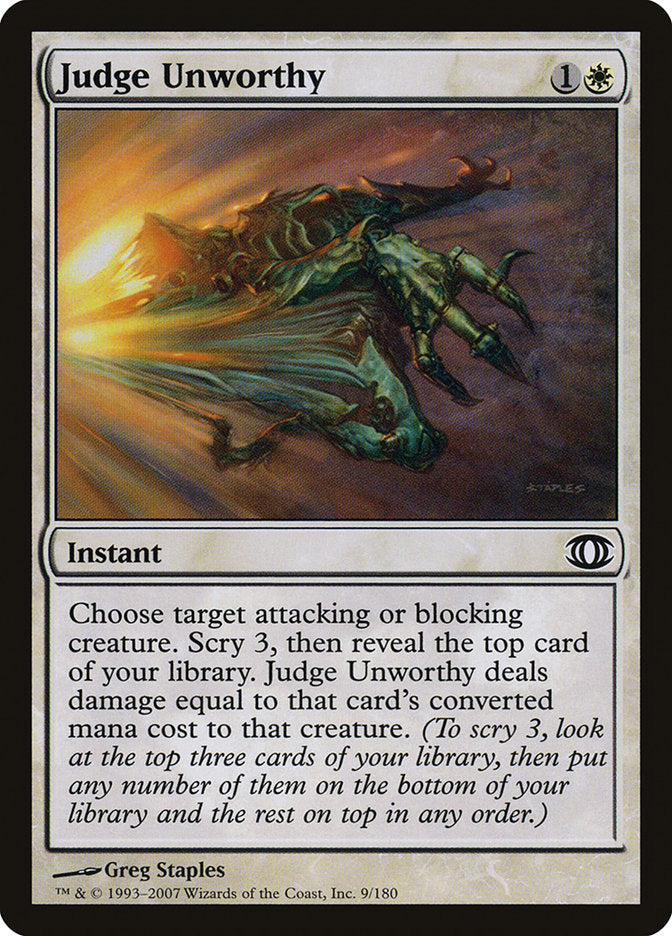 Judge Unworthy [Future Sight] | Gamer Loot