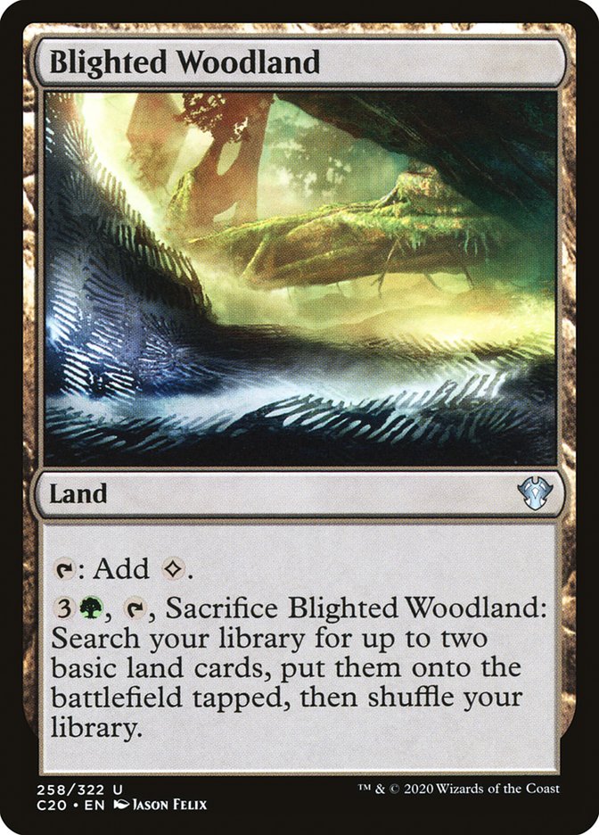 Blighted Woodland [Commander 2020] | Gamer Loot