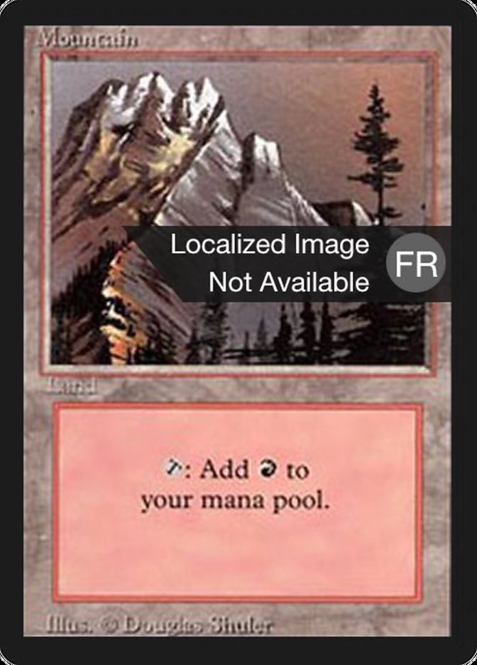 Mountain (A) [Foreign Black Border] | Gamer Loot