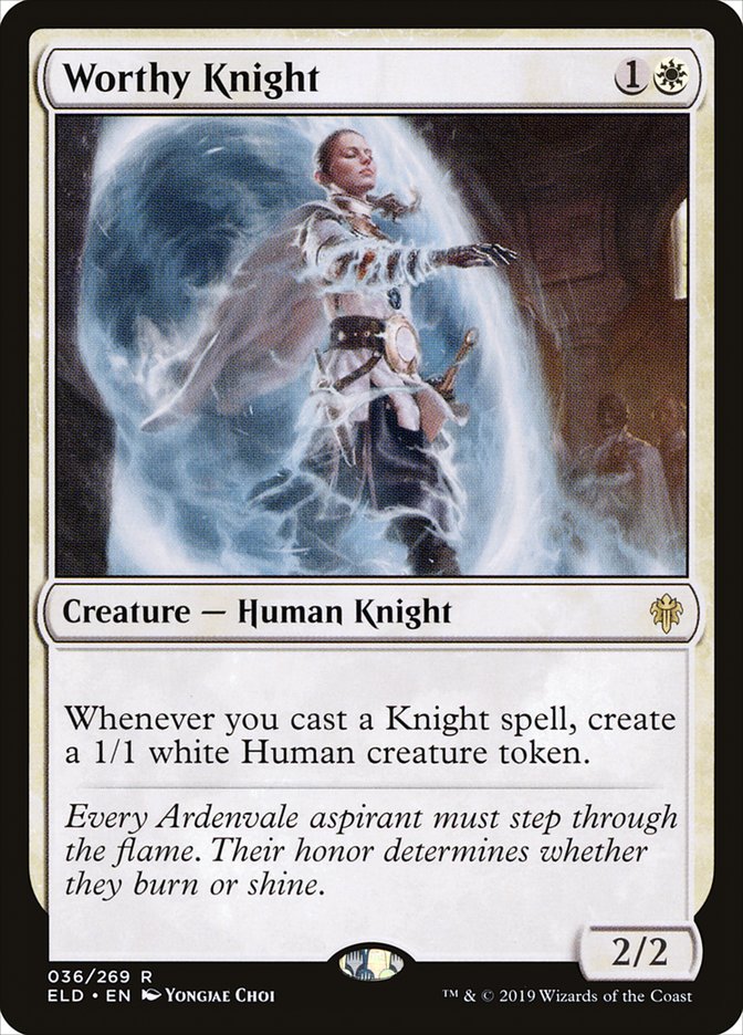 Worthy Knight [Throne of Eldraine] | Gamer Loot