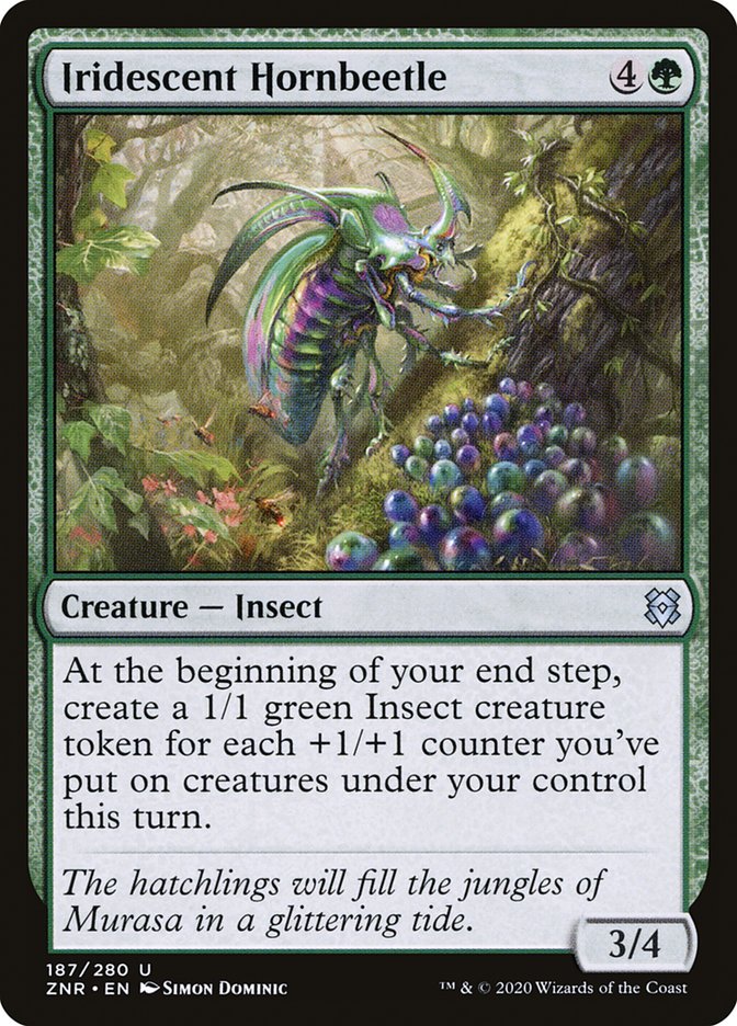 Iridescent Hornbeetle [Zendikar Rising] | Gamer Loot