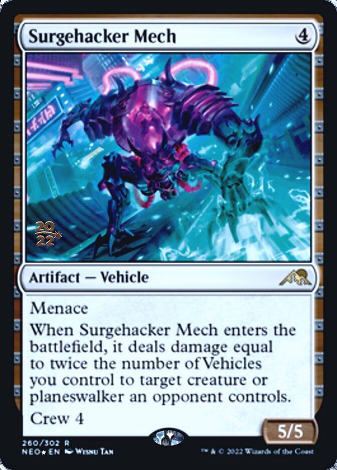 Surgehacker Mech [Kamigawa: Neon Dynasty Prerelease Promos] | Gamer Loot