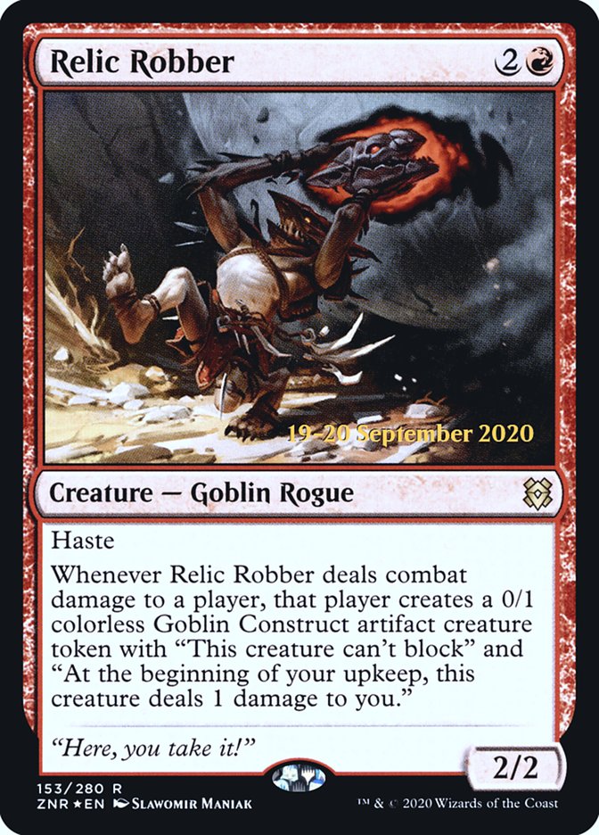 Relic Robber [Zendikar Rising Prerelease Promos] | Gamer Loot