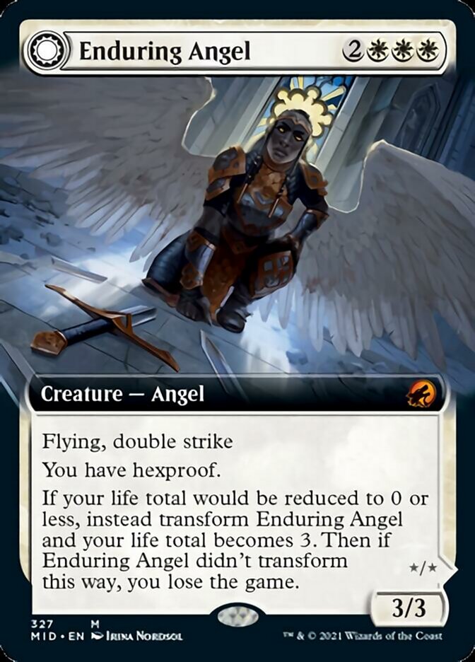 Enduring Angel // Angelic Enforcer (Extended) [Innistrad: Midnight Hunt] | Gamer Loot