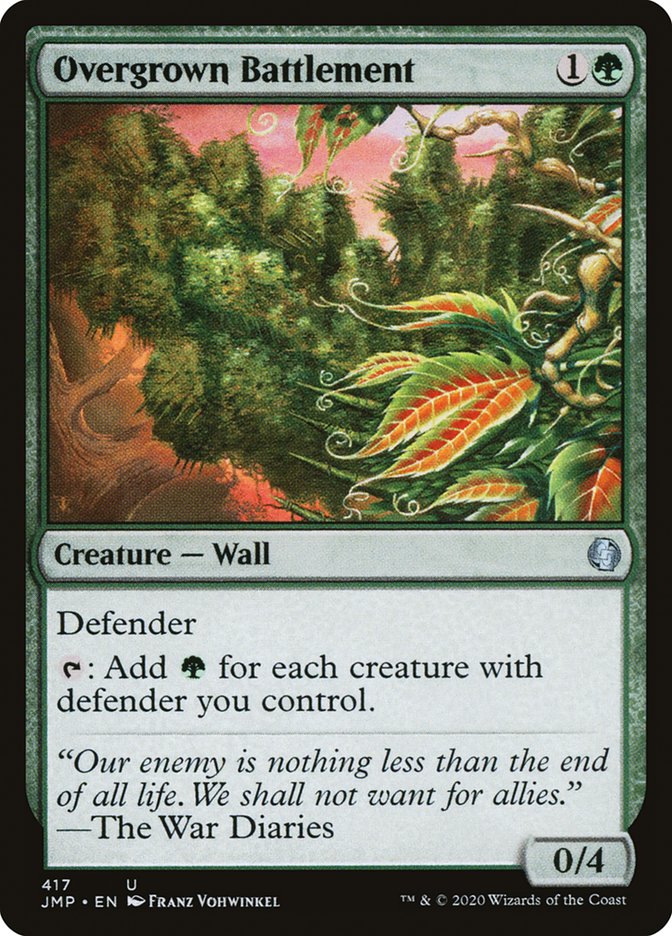 Overgrown Battlement [Jumpstart] | Gamer Loot