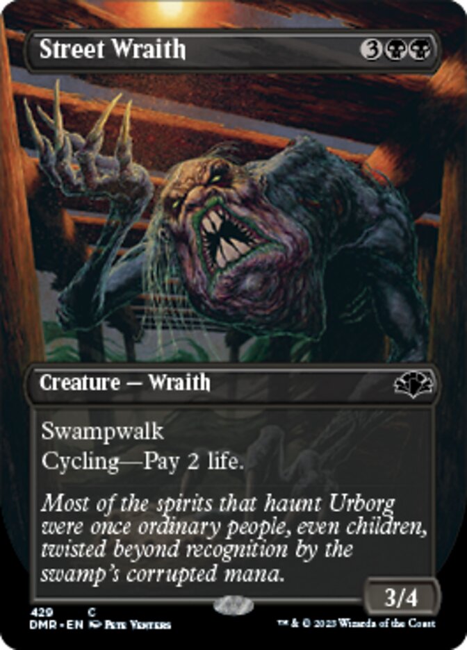 Street Wraith (Borderless Alternate Art) [Dominaria Remastered] | Gamer Loot