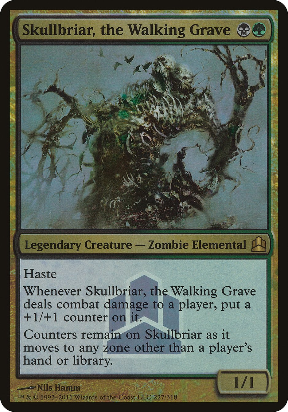 Skullbriar, the Walking Grave (Launch) (Oversized) [Commander 2011 Launch Party] | Gamer Loot