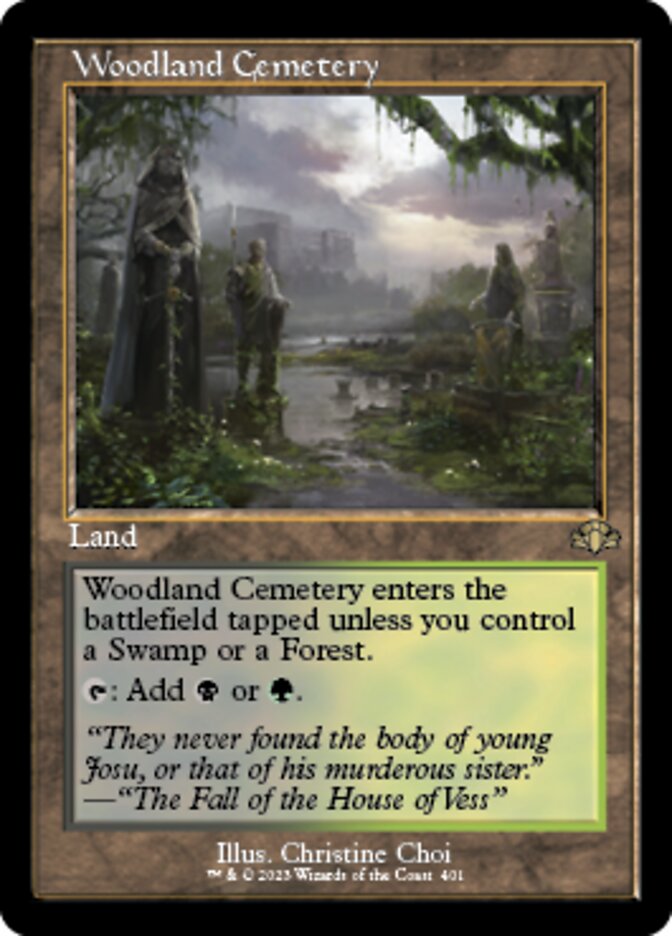 Woodland Cemetery (Retro) [Dominaria Remastered] | Gamer Loot