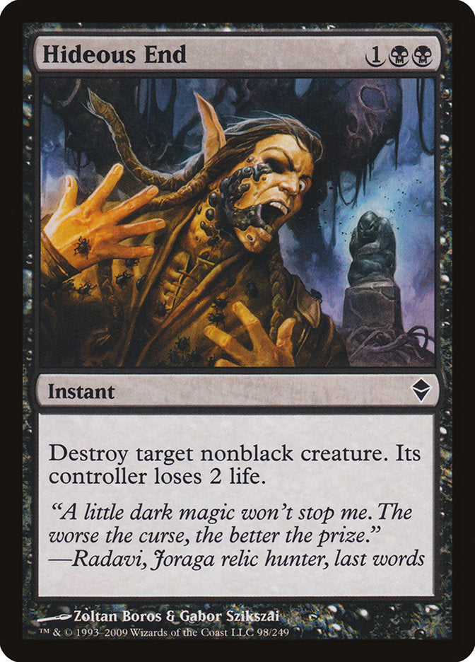 Hideous End [Zendikar] | Gamer Loot