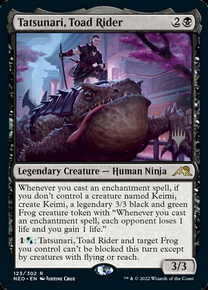 Tatsunari, Toad Rider (Promo Pack) [Kamigawa: Neon Dynasty Promos] | Gamer Loot