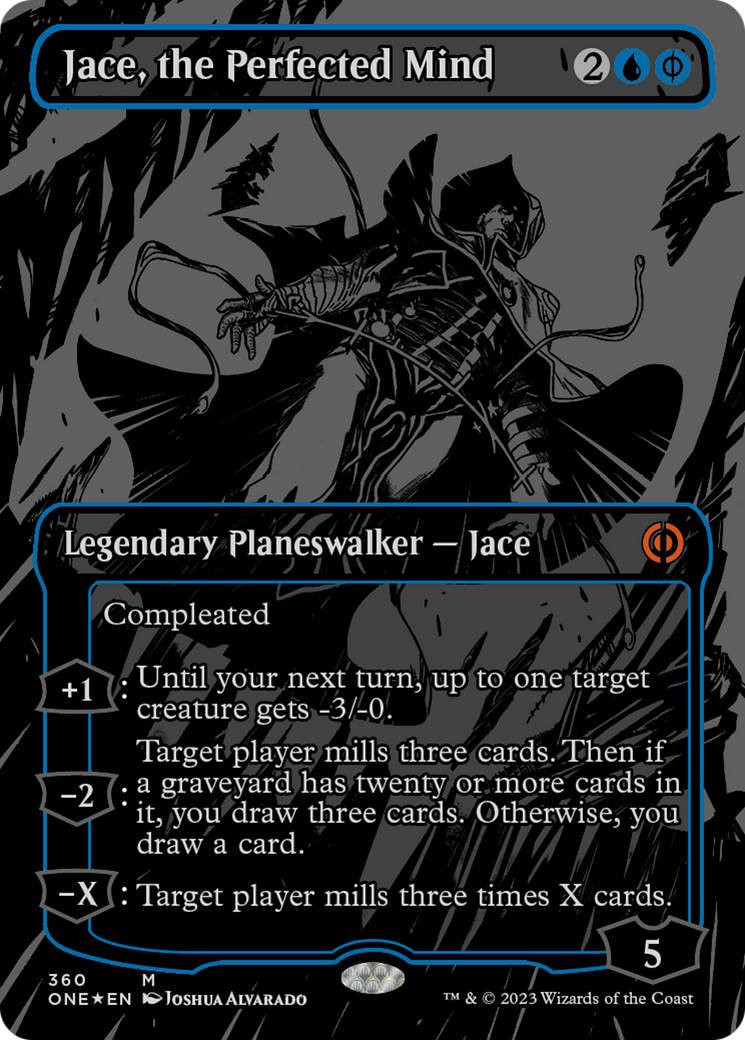 Jace, the Perfected Mind (Oil Slick Raised Foil) [Phyrexia: All Will Be One] | Gamer Loot