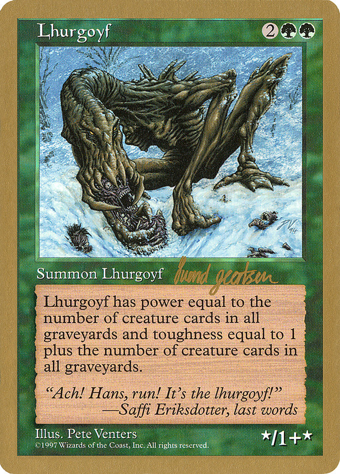 Lhurgoyf (Svend Geertsen) [World Championship Decks 1997] | Gamer Loot