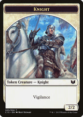 Gold // Knight (005) Double-Sided Token [Commander 2015 Tokens] | Gamer Loot