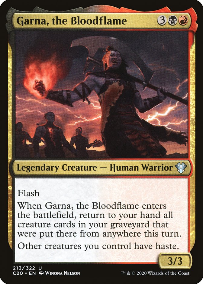 Garna, the Bloodflame [Commander 2020] | Gamer Loot