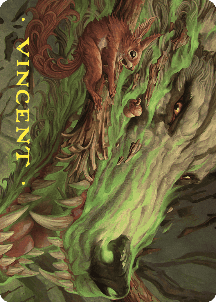 Leaping Ambush Art Card (Gold-Stamped Signature) [Wilds of Eldraine Art Series] | Gamer Loot