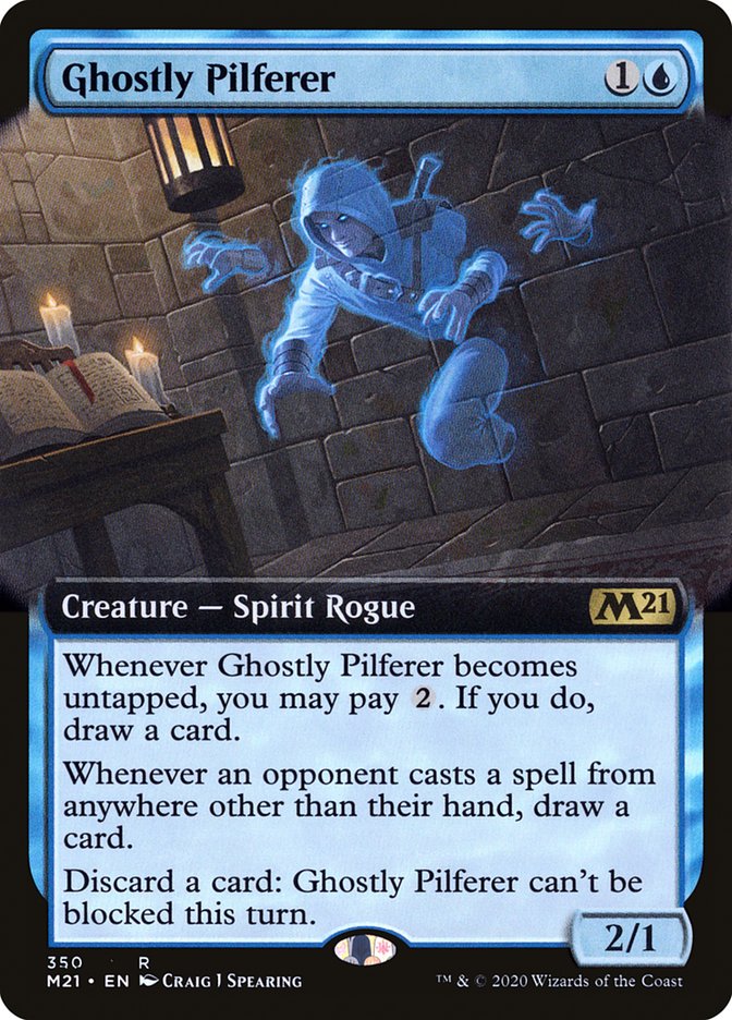 Ghostly Pilferer (Extended) [Core Set 2021] | Gamer Loot