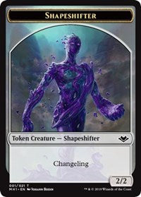 Shapeshifter (001) // Emblem - Wrenn and Six (021) Double-sided Token [Modern Horizons Tokens] | Gamer Loot