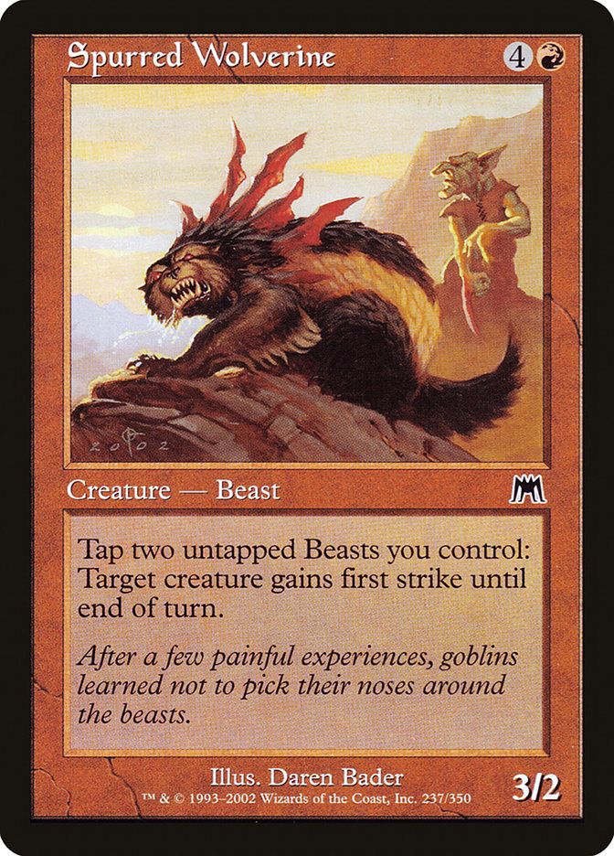 Spurred Wolverine [Onslaught] | Gamer Loot