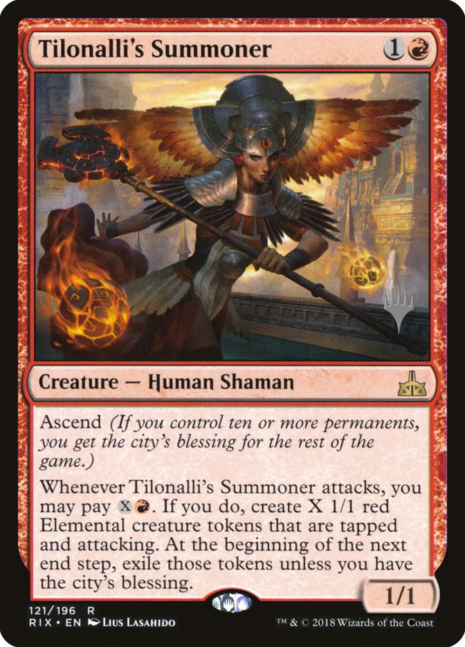 Tilonalli's Summoner (Promo Pack) [Rivals of Ixalan Promos] | Gamer Loot