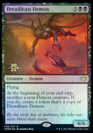 Dreadfeast Demon [Innistrad: Crimson Vow Prerelease Promos] | Gamer Loot