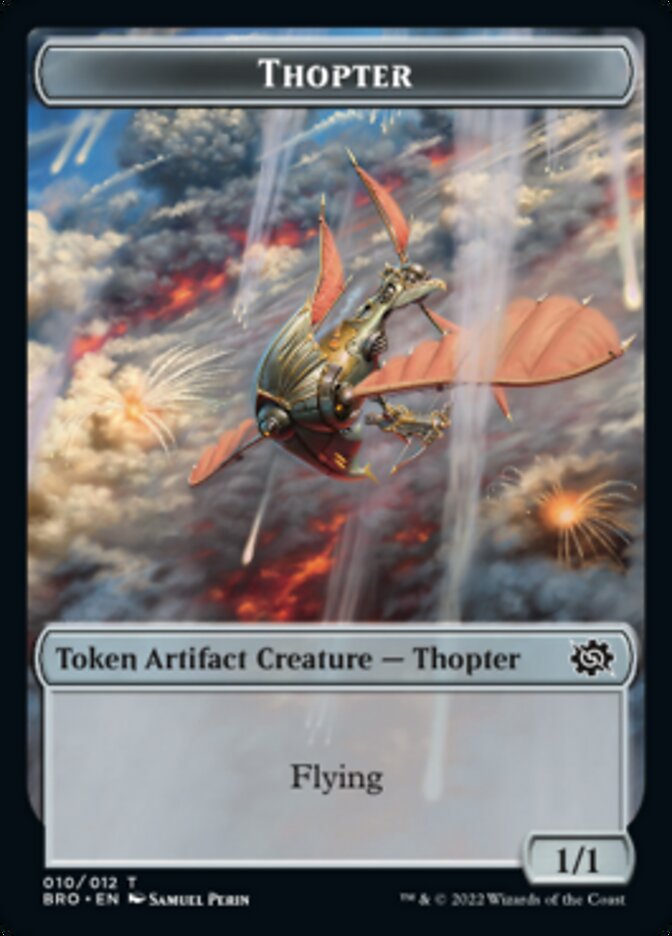 Thopter // Construct (005) Double-Sided Token [The Brothers' War Tokens] | Gamer Loot